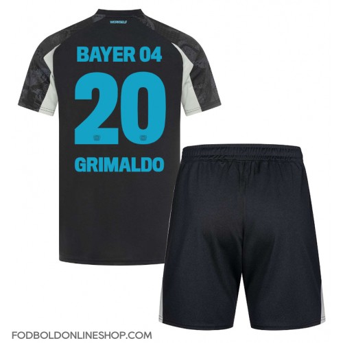 Bayer Leverkusen Alejandro Grimaldo #20 Tredje trøje Børn 2024-25 Kortærmet (+ Korte bukser)